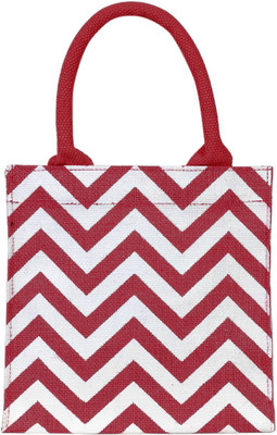 

Jute Cottage Tote(Red, White)