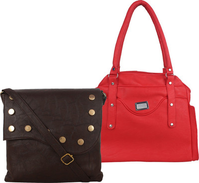 

Element Cart Shoulder Bag(Brown, Red)