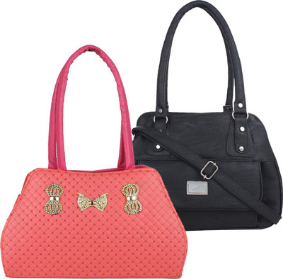 

Element Cart Shoulder Bag(Pink, Black), Black;pink