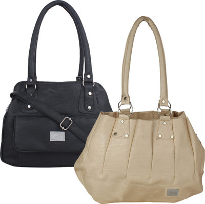 

Element Cart Shoulder Bag(Beige, Black)