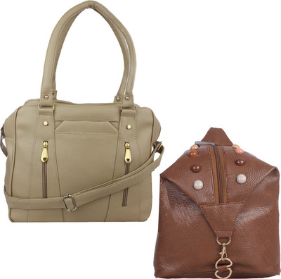 

Element cart Sling Bag(Beige, Brown)