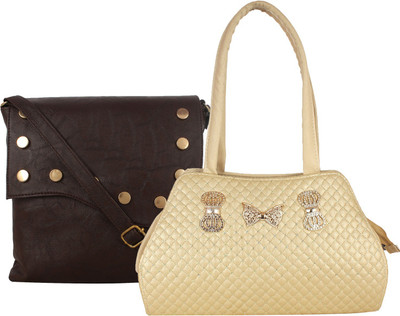 

Element Cart Sling Bag(Brown, Gold)