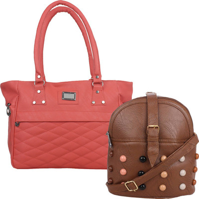 

Fillincart Sling Bag(Pink, Brown), Brown;pink
