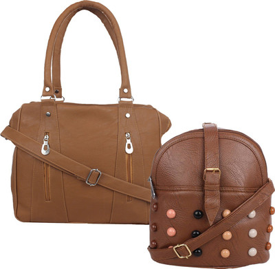 

Element Cart Shoulder Bag(Brown, Tan)