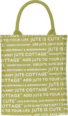 

Jute Cottage Tote(Green)