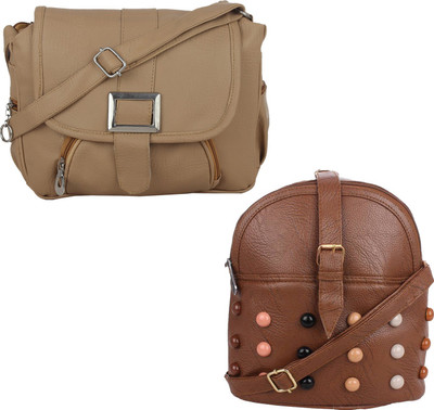 

Fillincart Messenger Bag(Beige, Brown)