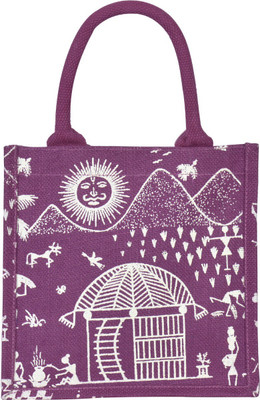 

Jute Cottage Tote(Purple)