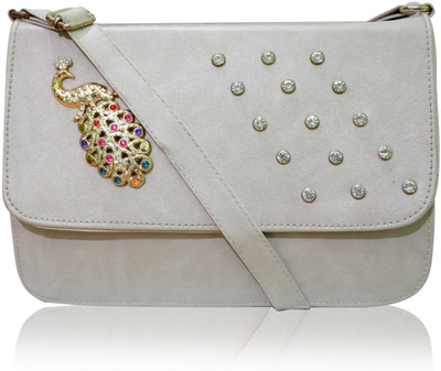 

Shokeen Collection Messenger Bag(White)