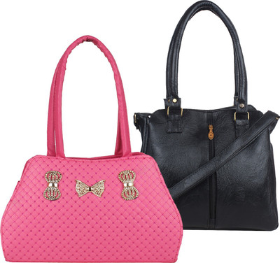 

Fillincart Shoulder Bag(Pink, Black), Black;pink
