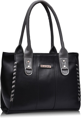 

Aisna Hand-held Bag(Black, Grey)