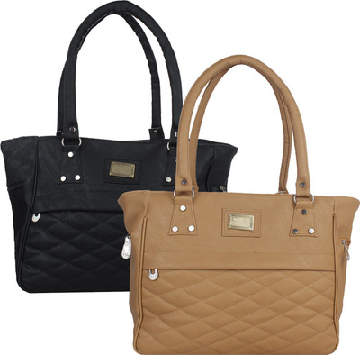 

Fillincart Hand-held Bag(Black, Brown)