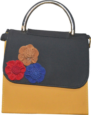 

Freddy's Hand-held Bag(Yellow, Black), Black;yellow