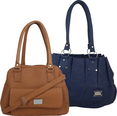 

Element Cart Hand-held Bag(Blue, Brown)