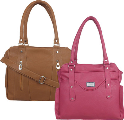 

Element Cart Shoulder Bag(Brown, Pink)