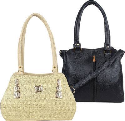 

Element Cart Shoulder Bag(Gold, Black), Black;gold