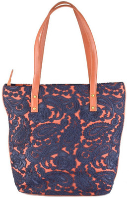 

Vestta Hand-held Bag(Orange, Blue), Blue;orange