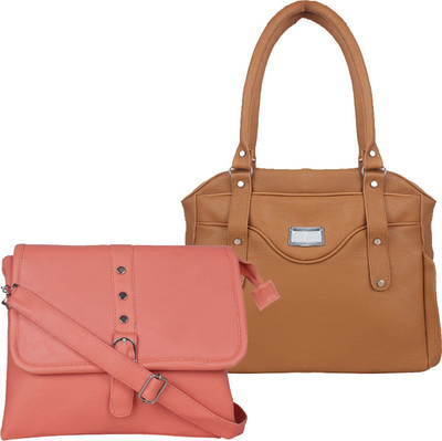 

Fillincart Sling Bag(Tan, Pink), Pink;tan