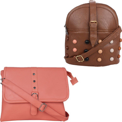 

Element cart Messenger Bag(Brown, Tan)