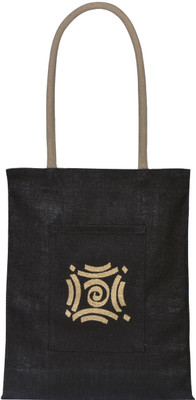 

Jute Cottage Tote(Black)
