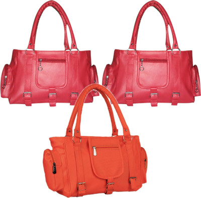 

Mountrex Hand-held Bag(Pink, Orange), Orange;pink