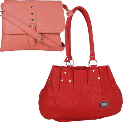 

Element cart Messenger Bag(Red, Tan)