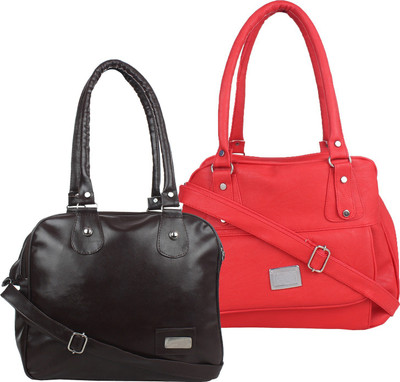 

Fillincart Hand-held Bag(Red, Black), Black;red