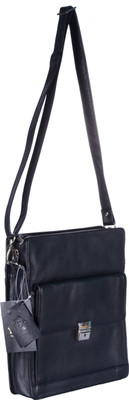 

Yew Leather Labs Messenger Bag(Black)