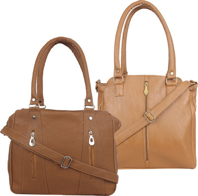 

Fillincart Shoulder Bag(Brown, Beige), Beige;brown