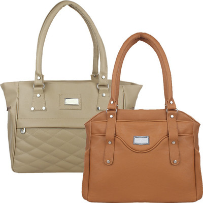 

Fillincart Hand-held Bag(Beige, Brown)