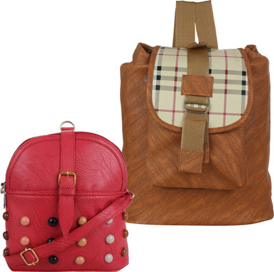 

Fillincart Shoulder Bag(Brown, Pink)