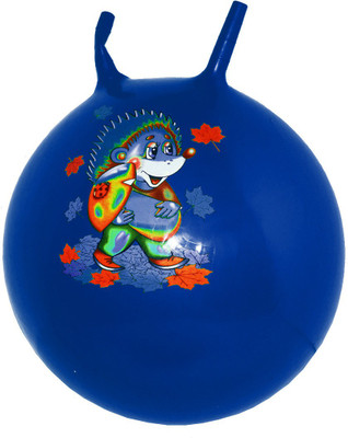 

Saffronworld Jumping Hopping Ball With Pump-Blue Inflatable Ball(Blue)