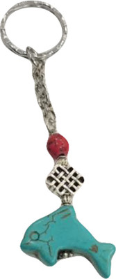

Ryme Irani Firoza Stone Dolphin Key Chain