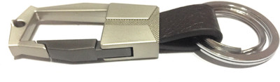 

Aura Imported Metal & Leather Trendy Hook Key Chain