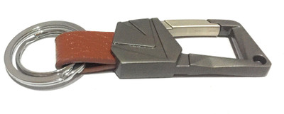 

Aura Imported Leather & Metal Trendy Hook Key Chain