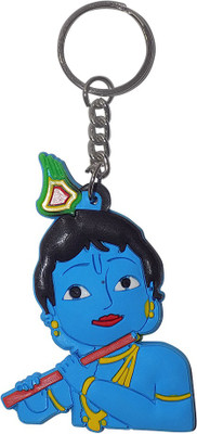 OMAYA Soft Rubber keychain with Krishna design Key Chain
