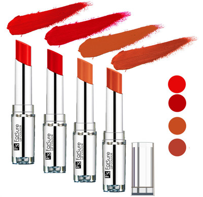 

Forsure Nude,Brick Nude,Romantic Red,Orange Silky & Soft Touch VELVET MATTE LIPSTICK(Nude,Brick Nude,Romantic Red,Orange, 16 g)