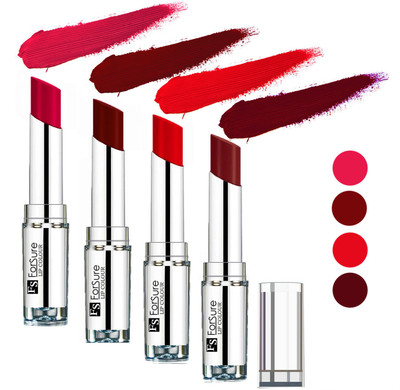 

Forsure Wine,Ruby Red,Nude,Brick Nude Silky & Soft Touch VELVET MATTE LIPSTICK(Wine,Ruby Red,Nude,Brick Nude, 16 g)