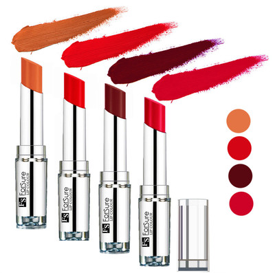 

Forsure Orange,Wine,Ruby Red,Nude Silky & Soft Touch VELVET MATTE LIPSTICK(Orange,Wine,Ruby Red,Nude, 16 g)