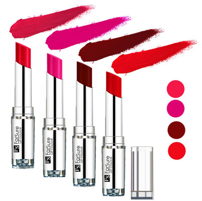 

Forsure Maroon,Romantic Red,Ruby Red,Rose Pink Silky & Soft Touch VELVET MATTE LIPSTICK(Maroon,Romantic Red,Ruby Red,Rose Pink, 16 g)