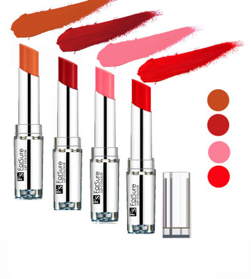 

Forsure Hot Red,Rose Pink,Sweet Red,Nude Silky & Soft Touch VELVET MATTE LIPSTICK(Hot Red,Rose Pink,Sweet Red,Nude, 16 g)