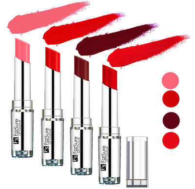 

Forsure Romantic Red,Orange,Wine,Peach Silky & Soft Touch VELVET MATTE LIPSTICK(Romantic Red,Orange,Wine,Peach, 16 g)