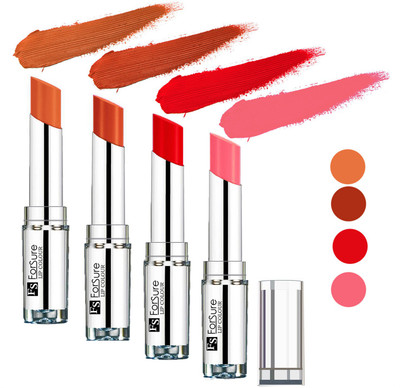 

Forsure Peach,Nude,Brick Nude,Hot Red Silky & Soft Touch VELVET MATTE LIPSTICK(Peach,Nude,Brick Nude,Hot Red, 16 g)