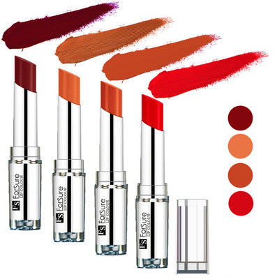 

Forsure Nude,Brick Nude,Hot Red,Wine Silky & Soft Touch VELVET MATTE LIPSTICK(Nude,Brick Nude,Hot Red,Wine, 16 g)