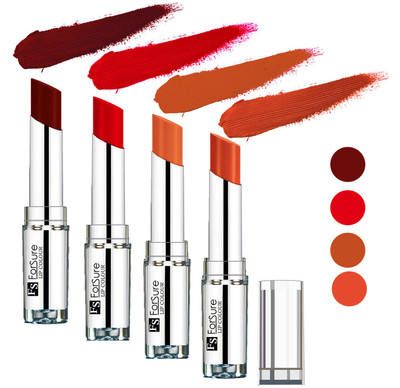 

Forsure Nude,Brick Nude,Maroon,Romantic Red Silky & Soft Touch VELVET MATTE LIPSTICK(Nude,Brick Nude,Maroon,Romantic Red, 16 g)