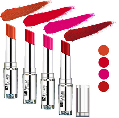 

Forsure Ruby Red,Rose Pink,Sweet Red,Brick Nude Silky & Soft Touch VELVET MATTE LIPSTICK(Ruby Red,Rose Pink,Sweet Red,Brick Nude, 16 g)