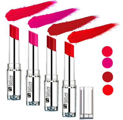 

Forsure Hot Red,Ruby Red,Rose Pink,Sweet Red Silky & Soft Touch VELVET MATTE LIPSTICK(Hot Red,Ruby Red,Rose Pink,Sweet Red, 16 g)