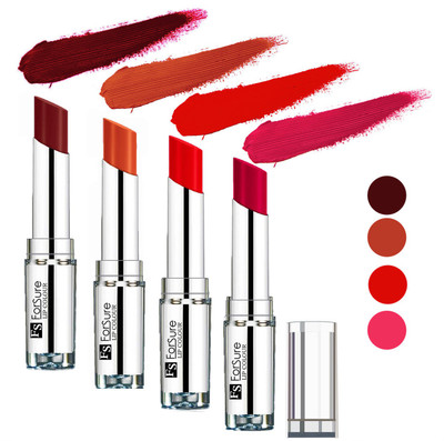 

Forsure Brick Nude,Hot Red,Magenta,Wine Silky & Soft Touch VELVET MATTE LIPSTICK(Brick Nude,Hot Red,Magenta,Wine, 16 g)