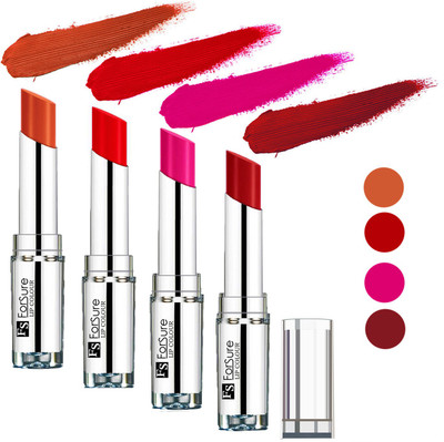 

Forsure Rose Pink,Sweet Red,Brick Nude,Hot Red Silky & Soft Touch VELVET MATTE LIPSTICK(Rose Pink,Sweet Red,Brick Nude,Hot Red, 16 g)