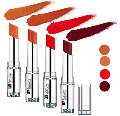 

Forsure Orange,Wine,Nude,Brick Nude Silky & Soft Touch VELVET MATTE LIPSTICK(Orange,Wine,Nude,Brick Nude, 16 g)