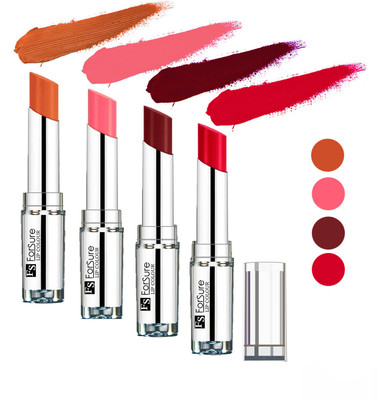 

Forsure Wine,Ruby Red,Peach,Nude Silky & Soft Touch VELVET MATTE LIPSTICK(Wine,Ruby Red,Peach,Nude, 16 g)